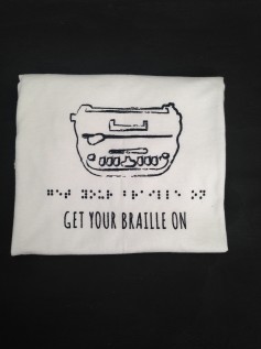 #2 get your braille on t-shirt